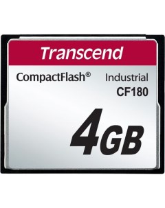 Промышленная карта памяти CompactFlash 4GB TS4GCF180 CF180 84 70MB s 53TBW Transcend
