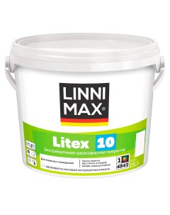 Краска для стен и потолков Litex 10 моющаяся матовая цвет белый база 1 2 5 л Linnimax