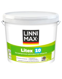 Краска для стен и потолков Litex 10 моющаяся матовая цвет белый база 1 9 л Linnimax
