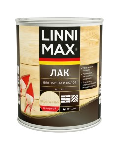 Лак паркетный Linnimax глянцевый прозрачный 0 75 л Без бренда