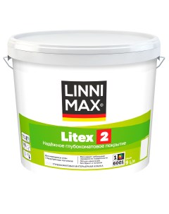 Краска для стен и потолков Litex 2 моющаяся глубокоматовая цвет белый база 1 9 л Linnimax
