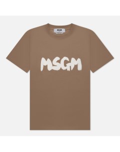 Женская футболка Logo Brush Print Msgm