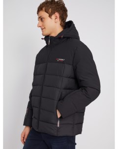 Тёплая стёганая куртка со съёмным капюшоном на молнии Zolla
