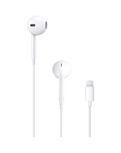 Наушники EarPods A1748 Lightning вкладыши белый Apple