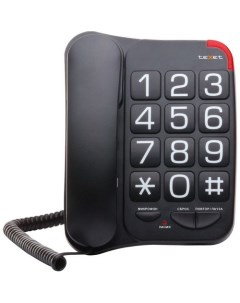 Проводной телефон ТХ 201 черный Texet
