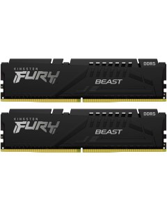 Модуль памяти DIMM 32Gb 2х16Gb DDR5 PC48000 6000MHz Fury Beast Black EXPO KF560C36BBEK2 32 Kingston