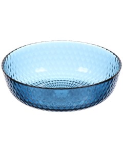 Тарелка суповая стекло 18 см круглая Идиллия Лондон Топаз Q1314 синяя Luminarc