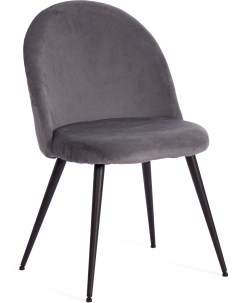 Обеденный стул MONRO Металл Вельвет Серый Черный 20078 Tetchair