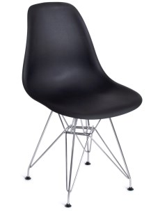 Обеденный стул CINDY IRON CHAIR EAMES Металл Пластик Черный 15354 Tetchair