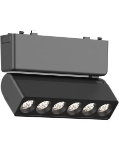 Магнитный трековый светильник Черный LED 1 6W 48V St-luce