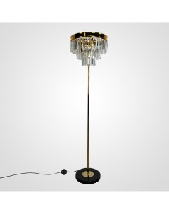 Торшер Rh 1920S Odeon Clear Glass Floor Lamp Gold Imperiumloft