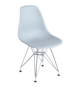 Обеденный стул CINDY IRON CHAIR EAMES Металл Пластик Серый 15353 Tetchair