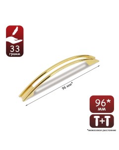 Ручка скоба рс139gp м о 96 мм цвет золото Cappio