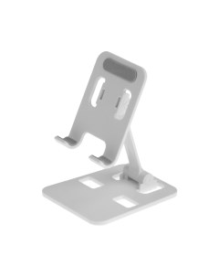 Подставка для телефона luazon складная регулируемая резиновые вставки белая Luazon home