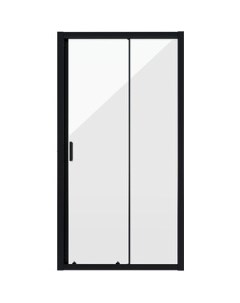 Душевая дверь Nova 90х195 прозрачная черная NG 82 9AB Niagara