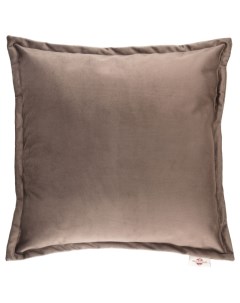 Подушка на стул декоративная 43 х 43 см коричневый бархат Melograno