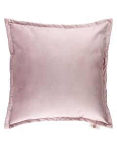 Подушка на стул декоративная 43 х 43 см пыльно розовый бархат Melograno