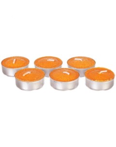 Набор свечей чайных 17 x 4 см Корица и апельсин 6 шт Adpal