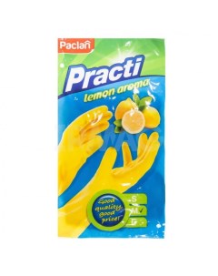 Перчатки латексные с запахом лимона Practi Lemon Aroma M Paclan