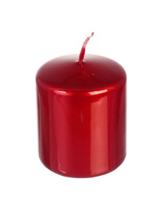 Свеча классическая 7 х 6 см металлик красный Adpal