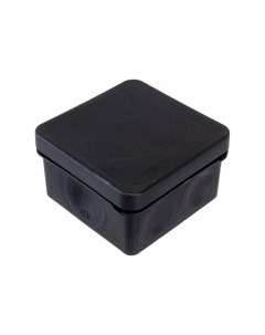 Коробка распределительная 60 0200 9005 для прямого монтажа двухкомпонентная безгалогенная HF черная  Промрукав