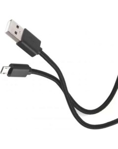 Кабель интерфейсный УТ000025009 USB micro USB 50см 2А нейлоновая оплетка черный Red line