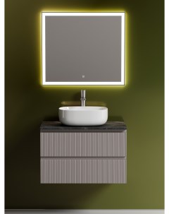 Мебель для ванной Snob T 80 подвесная столешница black sky Doha Soft с отверстием под смеситель Sancos