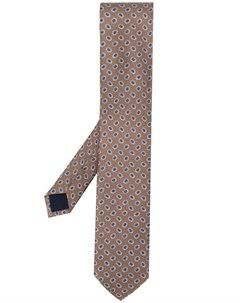 Corneliani галстук с геометричным узором нейтральные цвета Corneliani