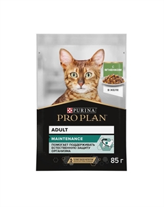 Корм для кошек Adult, с ягненком в желе пауч 85г Purina pro plan