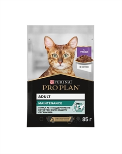 Корм для кошек Adult, с уткой в соусе пауч 85г Purina pro plan