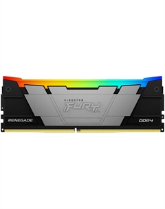 Модуль памяти DIMM 32Gb DDR4 PC25600 3200MHz Kingston Fury Renegade RGB Black (KF432C16RB2A/32)