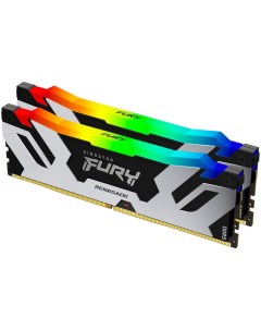 Модуль памяти DIMM 96Gb 2х48Gb DDR5 PC48000 6000MHz Fury Renegade RGB Silver KF560C32RSAK2 96 Kingston