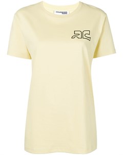 Courreges футболка с логотипом m желтый Courreges