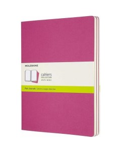 Блокнот Cahier Journal Xlarge 60 листов нелинованный 19 х 25 см розовый неон Moleskine