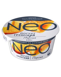 Йогурт греческий Персик 1 7 БЗМЖ 125 г Neo