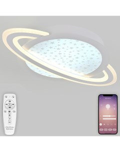Потолочная люстра светодиодная с пультом ДУ моб приложением 120W белый LED Natali kovaltseva