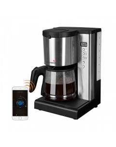 Кофеварка капельная SkyCoffee M1509S 1 кВт кофе молотый 1 5 л 1 5 л дисплей черный серебристый RCM M Redmond