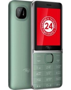 Мобильный телефон IT5626 2 8 320x240 TN BT 1xCam 3 Sim 2500 мА ч micro USB темно зеленый Itel