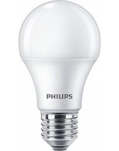 Лампа светодиодная E27 груша A60 11Вт 6500K холодный свет 950лм ecohome 929002299417 Philips