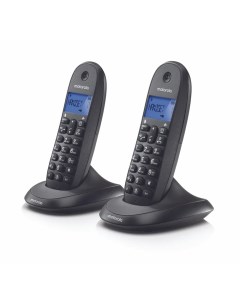 Радиотелефон DECT С двумя трубками C1002LB черный Motorola