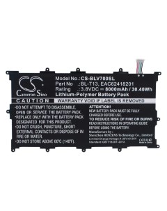 Аккумулятор CameronSino CS BLV700SL для LG G Pad 10 1 V700 BL T13 EAC62418201 Cameron sino