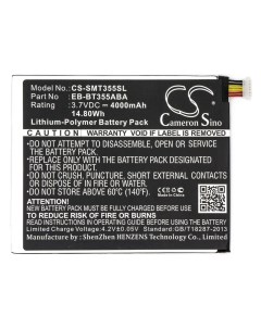 Аккумулятор CameronSino CS SMT355SL для Samsung Galaxy Tab A 8 0 SM T350 EB BT355ABE Cameron sino