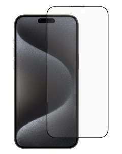 Защитное стекло для iPhone 15 матовое Anti Static Black Blueo