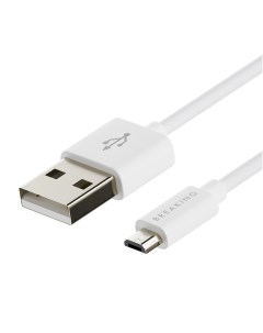 Кабель Classic USB Micro USB 1m 2 4A Белый Breaking