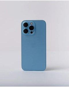 Чехол накладка Air Skin для iPhone 13 Pro пластиковый прозрачно голубой K-doo