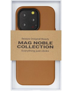 Чехол Mag Noble Collection для iPhone 15 Pro Max Коричневый K-doo