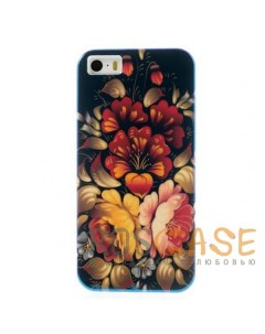 TPU чехол IMD Print Blooming Flowers для Apple iPhone 5 5S SE Epik