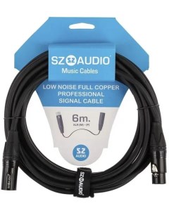Кабель акустический SZ Audio XLR m XLR f 6м Nobrand