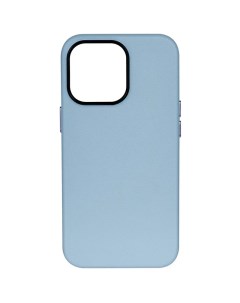 Чехол накладка Noble Collection для iPhone 13 Pro Max искусственная кожа голубой K-doo
