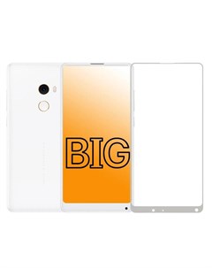 Защитное стекло для Xiaomi Mi Mix 2 и Mi Mix 2S с белой рамкой Big